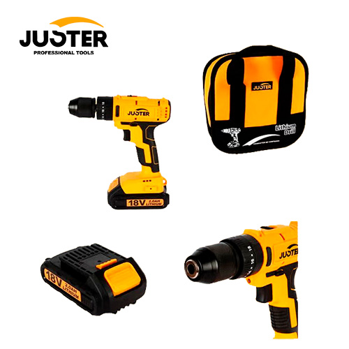 MAQ.TALADRO LITHIUM 18V JUSTER J0514 C/MALETA