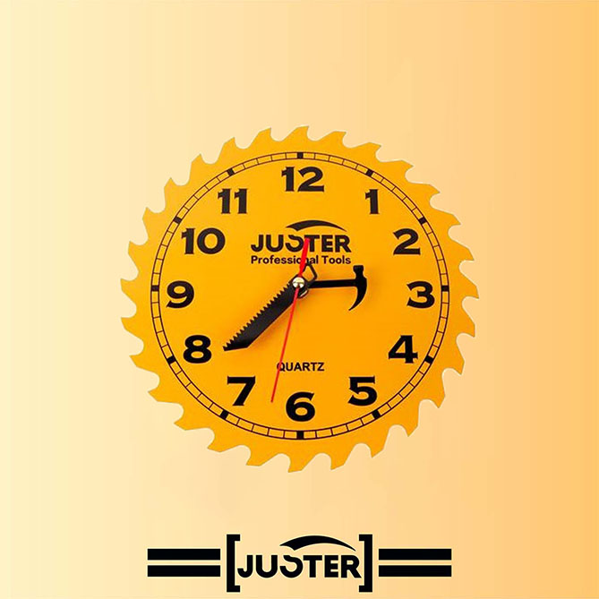 RELOJ DE PARED 10" 250MM JUSTER JLD0010
