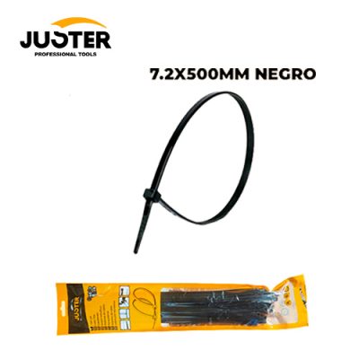 CINTILLO 7.2X500MM NEGRO 50PZ JUSTER SP1406
